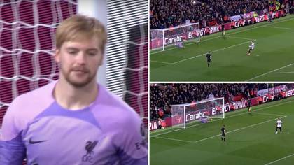 Liverpool goalkeeper Caoimhin Kelleher has won four penalty shoot-outs in 18 games, he's a cheat code