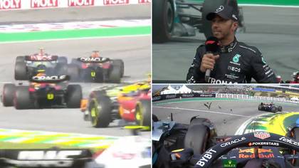 Lewis Hamilton speaks out after clashing with Max Verstappen during Brazilian Grand Prix