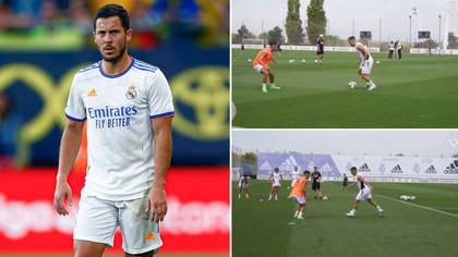 Fans think Eden Hazard is finished after Real Madrid training footage emerges