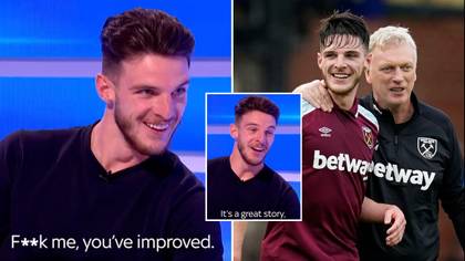 Declan Rice was told "F**k me, you’ve improved" by David Moyes after West Ham return