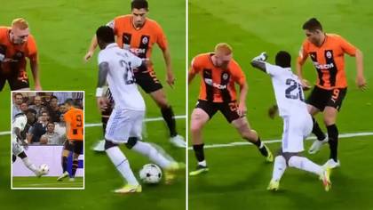 Vinicius Jr fooled TWO Shakhtar players with an insane 'reverse elastico', it's straight out of FIFA 23