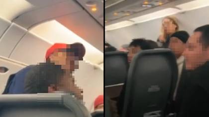 Passengers turn on 'important couple' who refused to leave plane after 'bum rushing' through boarding checks
