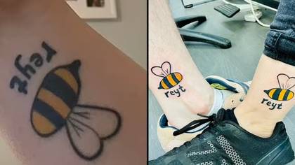 People Are Howling Over Woman's Innocent Bee Tattoo That Looks A Little X-Rated