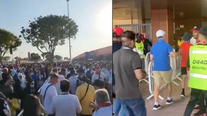 England fans allowed to enter stadium without tickets checked as system fails