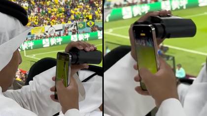 Football fan goes viral for making his own VAR at a World Cup game
