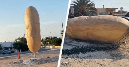 Police Investigate As ‘Big Potato’ Statue Is Found Vandalised