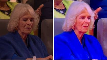 Royal fans left raging after spotting Queen Camilla checking her watch during coronation concert