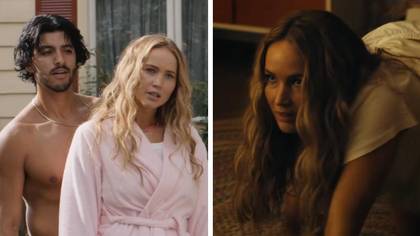 Viewers criticise age gap between Jennifer Lawrence and co-star in new x-rated comedy