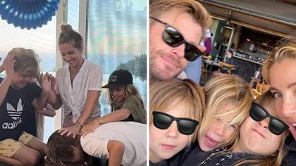 Chris Hemsworth and wife Elsa slammed for shoving son's face in birthday cake