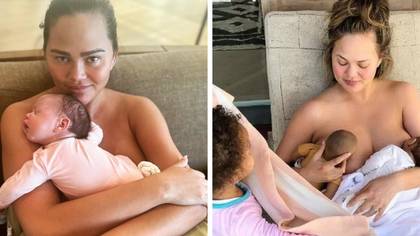 Chrissy Teigen is huge advocate for women not having to cover up when breastfeeding