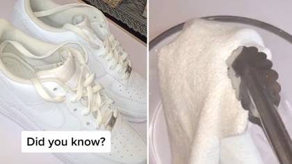 Woman Shares Five-Minute Hack To Get Creases Out Of Trainers