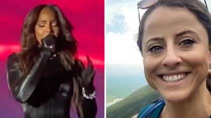 Kelly Rowland breaks down in tears on stage as she pays tribute to late fan