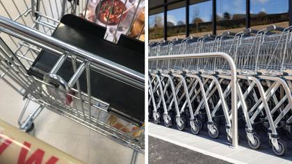 Shoppers' minds blown after realising what hook on trollies are for