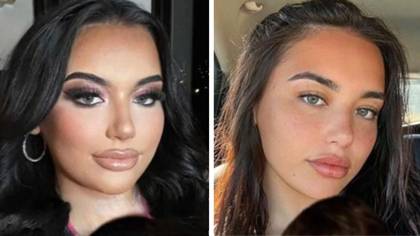 Woman praised for ditching heavy makeup and fake eyelashes