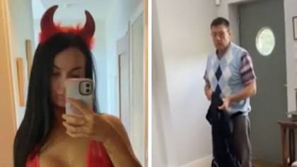 People left furious after woman shows off 'inappropriate' Halloween costume to her dad