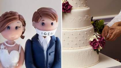 People Are Seriously Divided By Bride's Choice Of Cake Topper
