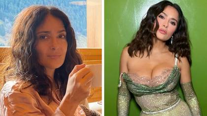 Salma Hayek, 56, says key to looking young is not washing your face in the morning