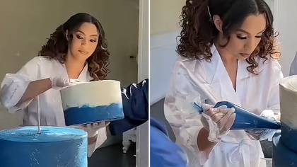 Bride sparks massive debate after making her own wedding cake