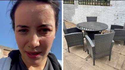 Woman who noticed her furniture in neighbour's garden deals with it in 'most British way' possible