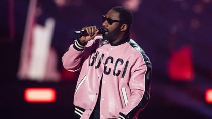 BRIT Awards 2022: Idris Elba Has Wardrobe Malfunction On Stage