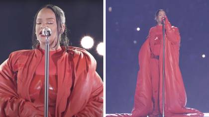 Sweet meaning behind Rihanna's red coat at Super Bowl halftime show