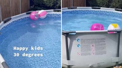People Divided Over Mum's Hack To Heat Pool