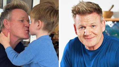 Gordon Ramsay praised by fans after sharing sweet kiss with four-year-old son Oscar