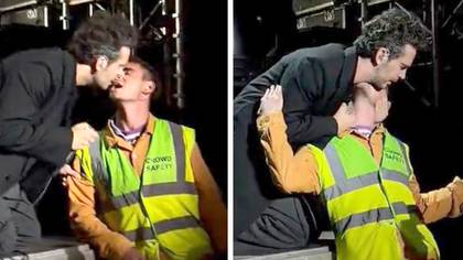 The 1975 fans left 'screaming' after Matty Healy kisses male security guard during performance