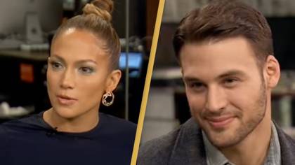 Jennifer Lopez was forced to deny dating co-star who she shared sex scene with while he was sat right next to her