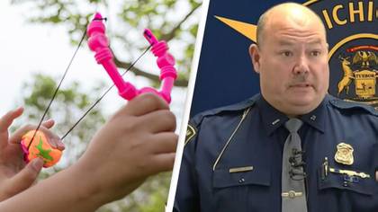 Police heap praise on boy who saved his little sister from being abducted with his toy slingshot