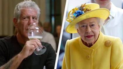 Clip of Anthony Bourdain getting disgusted by someone raising toast to the Queen goes viral