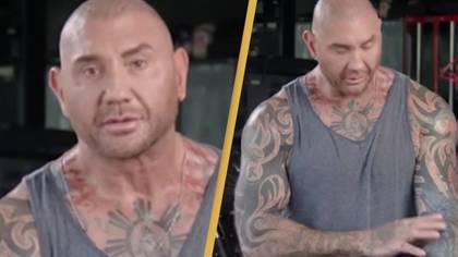 Dave Bautista explains why he covered up tattoo after friend crossed a line