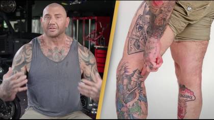Dave Bautista breaks down all the tattoos he has on his body