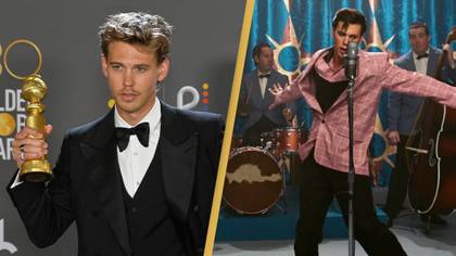 Austin Butler responds to people saying he still sounds like Elvis at the Golden Globes