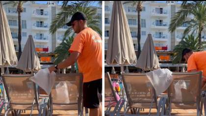 Hotel worker praised for getting revenge on sun lounger hoggers in Spanish resort