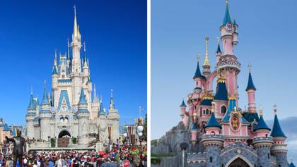 Little-known reason Disney castles across the world are a different colour