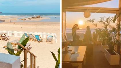 Beach bar in the UK actually looks like it could be in Ibiza
