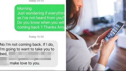 Woman horrified after receiving 'creepy' texts from builder after he left halfway through job