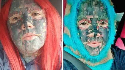 Britain's most tattooed mum 'doesn't need Halloween costume because she's scary enough'