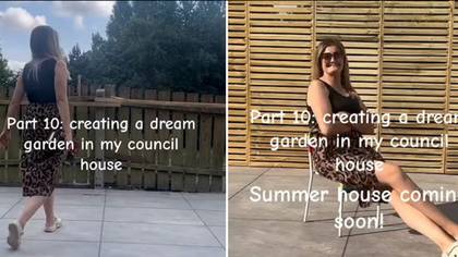Woman builds her own privacy fence but people think it's ruining garden for herself