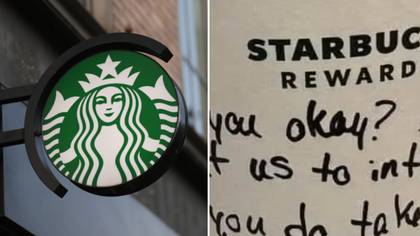 Starbucks barista praised after leaving 'secret note' on cup to help young woman