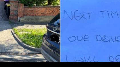 Mum sparks debate after sharing 'aggressive' note left on her car over 'blocking' a driveway