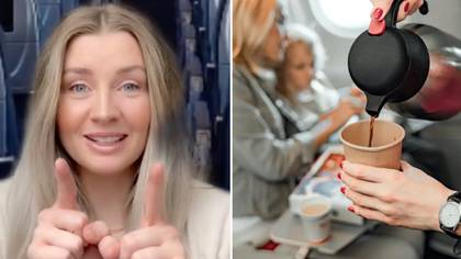 Flight attendants are warning why people should never have tea or coffee on an airplane