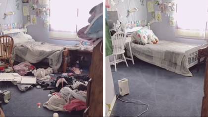 Mum faces backlash after cleaning teenager daughter's messy bedroom