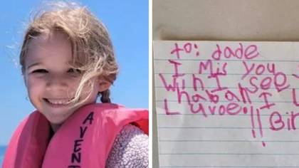 Dad discovers heartbreaking note left by five-year-old daughter after her sudden death