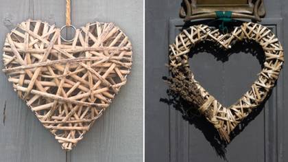 People left stunned after discovering why people have wicker hearts on their doors or windows