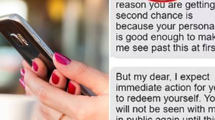Woman left stunned after 'charming' date sends her cruel messages about appearance