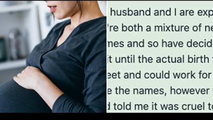 Mum-to-be slammed by friends after sharing ‘cruel’ names for first child