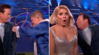 Stephen Mulhern responds after Ricky Hatton 'knocks him out' live on Dancing on Ice
