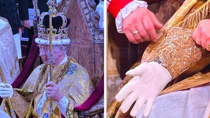 Special meaning behind King Charles' single white leather glove at coronation